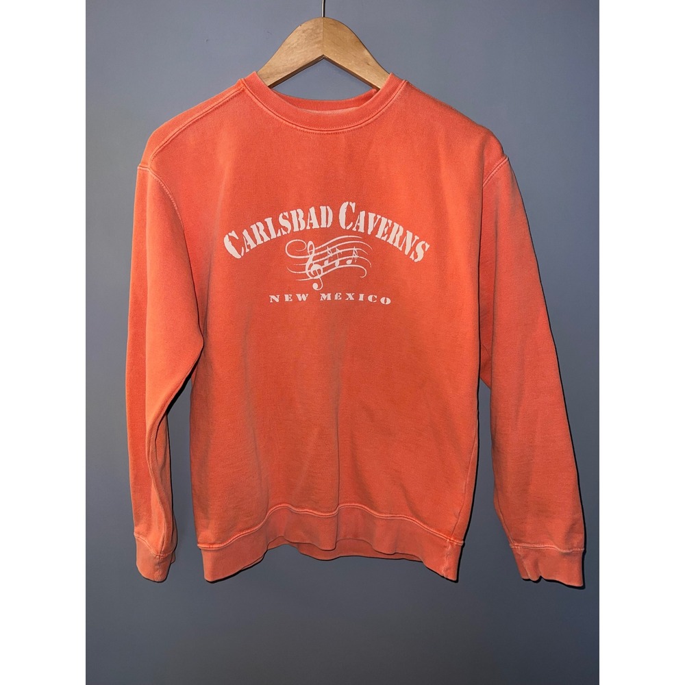 Comfort Colors‎ Carlsbad Caverns New Mexico Orange Graphic Sweatshirt Kids XL